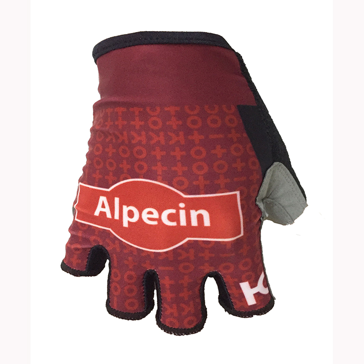 Katusha Alpecin Kurze Handschuhe 2018 Rot